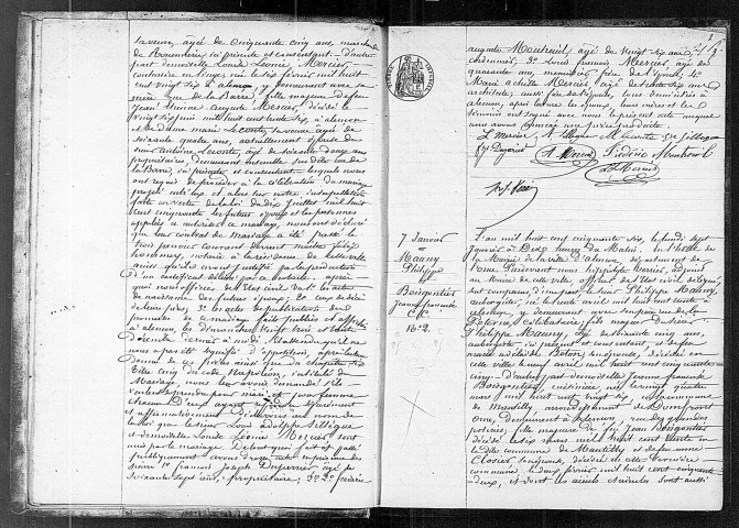 Registre des actes de mariage (1856).