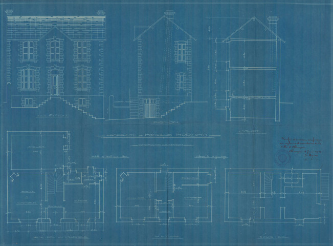 permis de construire n°34, Construction d'une maison d'habitation Rue de Guéramé Alençon, (date de décision : 21/06/1929), (auteur du projet, architecte : SOIVE Armand).
