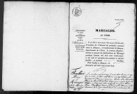 Registre des actes de mariage (1839).
