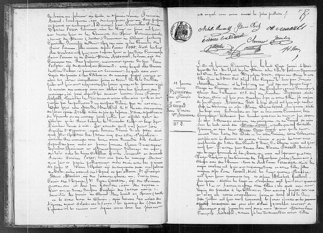 Registre des actes de mariage (1858).