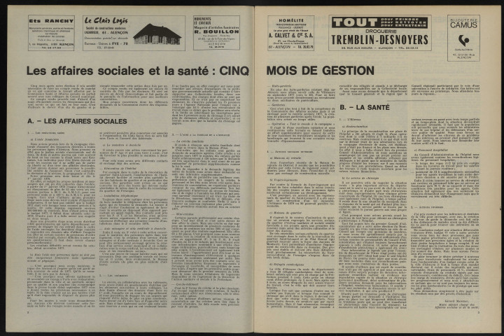 Alençon Notre Cité, journal des habitants de la Ville et des communes périphériques n°4 (septembre 1977).