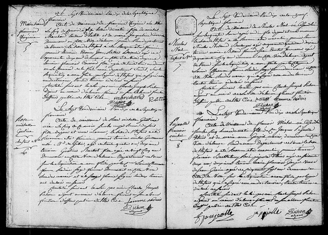 Registre des actes de naissance (23 septembre 1801-21 septembre 1802).