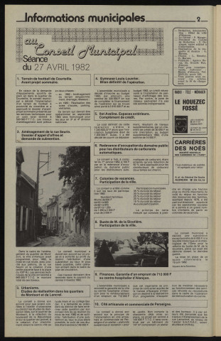 Alençon Notre Cité, journal d'information municipale et districale n°52 (juin 1982).