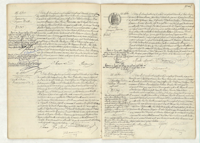 Acte de naissance de JEAMME Suzanne Noëlle (25 décembre 1905),reconnaissance de GUILLOCHON Camille Arsène (26 décembre 1905),acte de naissance de MARTIN Yvonne Jeanne (26 décembre 1905),acte de naissance de BOUDIER Claudine Henriette (26 décembre 1905).