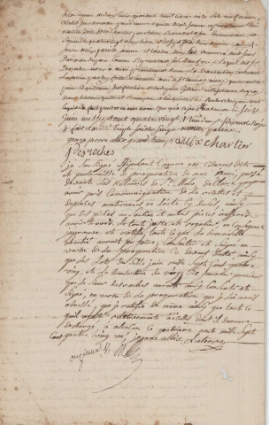 Acte de reconnaissance de Nicolas Allix Grandchamp, Claude Joseph Allix George Pierre Allix, pierre Jacques Allix, Mathieu René Allix, André Vincent Allix et Louis jacques Eustache Allix pour la remise remise de titres par Jean Desroches Duparc dans le cadre de la succession de Jacques Rocher (16 juin 1780) et de Jeanne Allix Laterre (fille de Nicolas Allix) (4 août 1781).