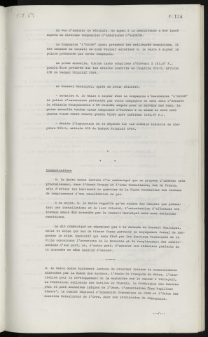 Assurance automobile, assurance de la fourgonnette 2 CV Citroën du service des eaux.