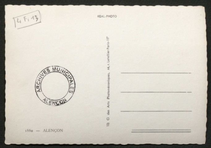 Alençon (Orne), la tour couronnée, la basilique Notre-Dame, carte postale semi-moderne n°1880, Réal-photo, Cie des photomécaniques, Paris, sd,.