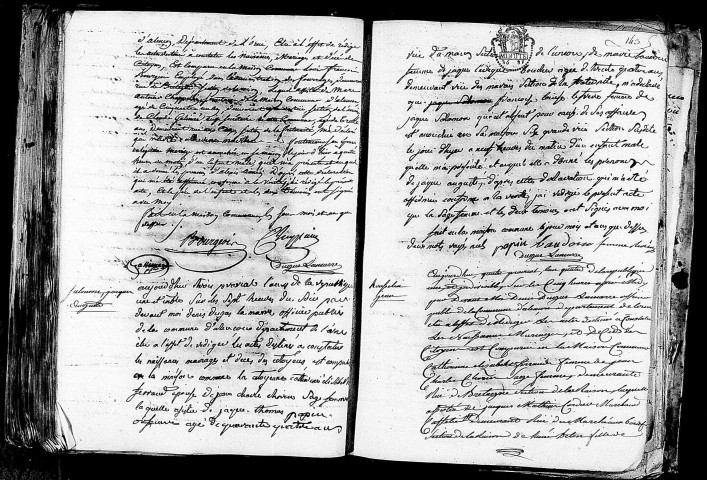 Acte de naissance de BOURGEOIS Alexis Aimé (21 mai 1796),acte de naissance de SALOMON Jacques Auguste (21 mai 1796),acte de naissance de ROUSSELIN Jean (21 mai 1796).