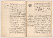 Acte de mariage de GEORGEON Ernest Maurice Régis et FOURRÉ Yvonne Marie Constance (02 août 1910), Acte de mariage de GUICHARD Raymond Constant Clovis François et MOCHER Georgette Jeanne Victoire (06 août 1910).