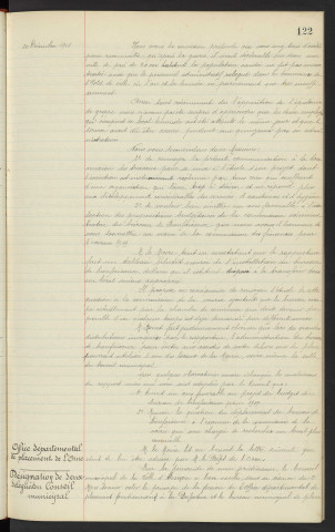 Budget du Bureau de Bienfaisance pour 1919, rapport. Office départemental de placement de l'Orne, désignation de deux délégué du conseil municipal Mr ROMET Charles et Mr HERAULT Victor, commission paritaire