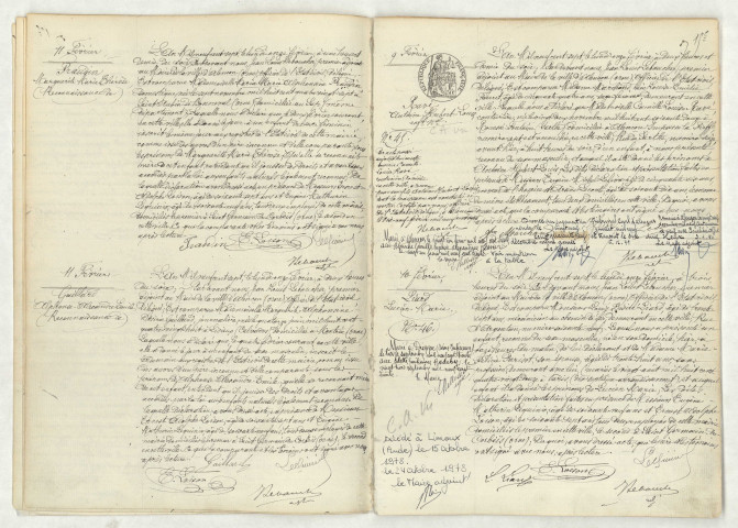 Reconnaissance de FRAUDIN Marguerite Marie Thérèse (11 février 1907), reconnaissance de GAILLARD Alphonse Alexandre Emile (11 février 1907), acte de naissance de RAVE Antoine Hubert Louis enfant naturel (9 février 1907), acte de naissance de LIARD Lucien Marie (10 février 1907).