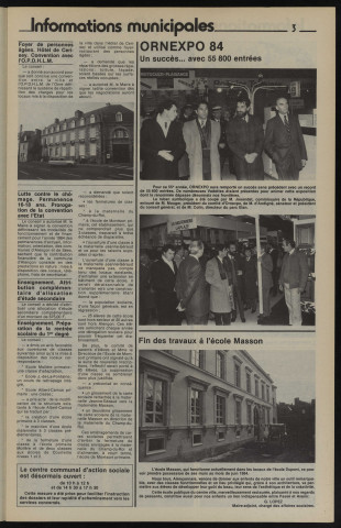 Alençon Notre Cité, journal d'information municipale et districale n°68 (avril 1984).