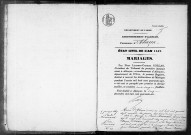 Registre des actes de mariage (1847).