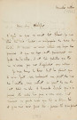 Lettre autographe signée de l'écrivain Edouard Plouvier à l'acteur Adolphe Laferrière [1863].