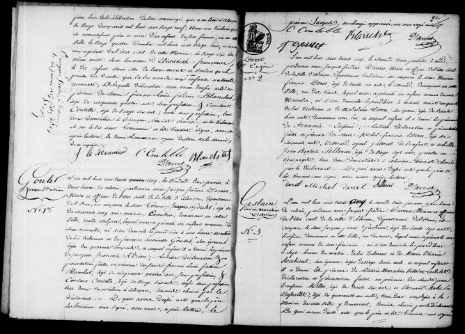 Registre des actes de naissance et adoption (1835).