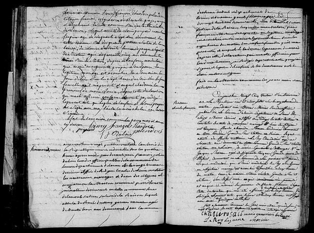 Acte de naissance de PELENDERS Marie Louise (12 mars 1795),acte de naissance de HONORE Anne (13 mars 1795),acte de naissance de ROSEAU Charles François (15 mars 1795).