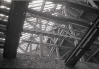 Démolition du grenier à sel, place du Plénître : films négatifs monochrome.