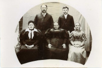 Alençon, la famille Renaudin (1894), photographie noir et blanc.