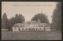 Colombiers (Orne), La Normandie, environs d'Alençon, le château des Vignes, carte postale ancienne noir et blanc n°55, sd, (14x9), acquisition 2021, AMA.