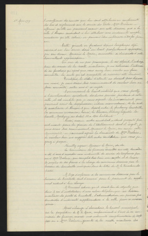 Recette auxiliaire des postes de Courteille, demande d'indemnité de service présentée par la gérante Mme DISLAIRE