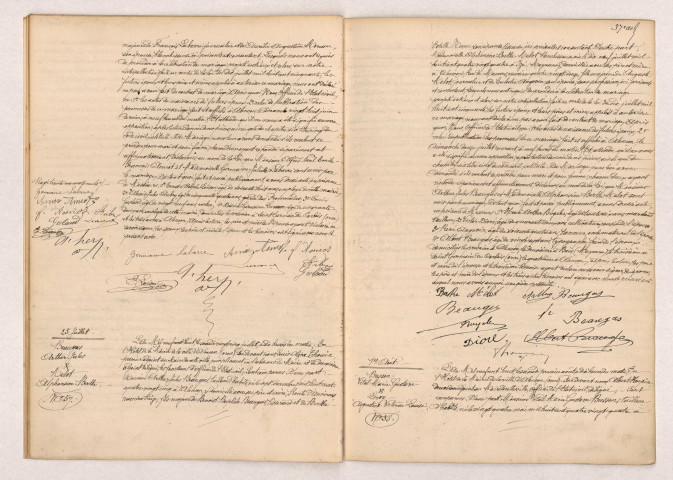 Acte de mariage de AMIOT Alfred Paul Emile François et LABARRE Germaine Juliette (24 Juillet 1908), BEAUGAS Arthur Jules et MELOT Alphonsine Berthe (25 Juillet 1908), BUSSON Vital Marie Gustave et LEROY Augustine Victorine Louise (01 Août 1908).