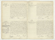 Acte de naissance de POTTIER Marcelle Juliette (26 avril 1911),acte de naissance de CHAUVIN Henri Louis Albert (30 avril 1911),reconnaissance de SALOMON Marguerite Germaine Madeleine (3 mai 1911),reconnaissance de PASQUIER Moïse Norbert Gabriel (3 mai 1911).