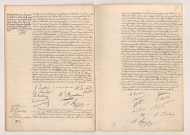 Acte de mariage de DU BOUILLONNEY Ferdinand Jacques Marie Joseph et LAMBERT Germaine Marie Juliette (17 juillet 1909), Acte de mariage de GUILBAUD Félix Jean Joseph Marie et COURCIÈRE Cécile Louise Marie Antoinette (17 juillet 1909).