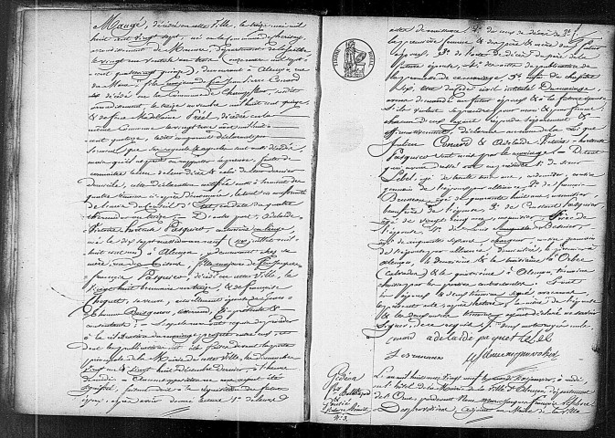 Registre des actes de mariage (1829).