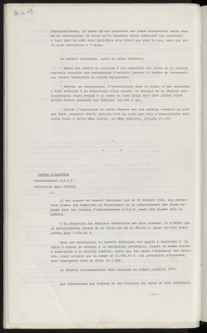 Restaurants d'enfants, cuisine centrale, production d'eau chaude. Centre d'abattage, embranchement S.N.C.F., construction avec S.O.F.R.I.A.L.