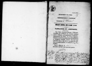 Registre des actes de naissance et adoption (1845).