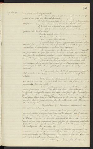 Bains douches n°35 rue de Sarthe, rue du Juiverie, demande de subvention présentée par le propriétaire de l'établissement de bains Mme veuve TAUVEROU, Mr MEZEN architecte, rapport