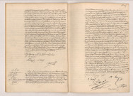 Acte de mariage de BOURDON Éléonore Jules Gustave et MÉNARD Victorine Marie (12 mai 1905), acte de mariage de ERNOULT Georges Gaston et TRÉGUY Jeanne Marguerite Augustine (15 mai 1905).