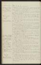Service de eaux, commission spéciale, exposé de M. Doré. Eclairage au gaz, réclamation de M. Leprêtre. Droits de Place, révision, réduction aux cultivateurs. Voirie urbaine, Chemin de Haut-2clair, demande de M. Lebouc. Voirie urbaine, installations de bancs, demande de M. Lebouc. Garderie d'enfants, demande de M. Lebouc. Budget de la Ville, demande d'insertion dans les journaux locaux. Retraités, réclamation de M. Lebouc