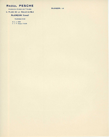 Laboratoire d'analyses médicales : ordonnances type de Raoul Pesche.