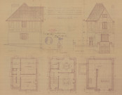 permis de construire n°9, Construction d'une maison d'habitation Avenue Courteille Alençon, (date de décision : 1935), (auteur du projet, architecte : MERCIER Robert).