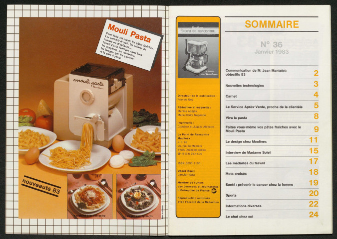 Le Point de rencontre Moulinex n°36 (janvier 1983)