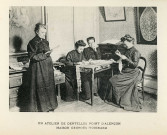 Maison Georges Huignard, Atelier de dentelles Point d'Alençon, 29 rue de l'Ecusson, phototypie noir et blanc (Henri Desforges) [1902].