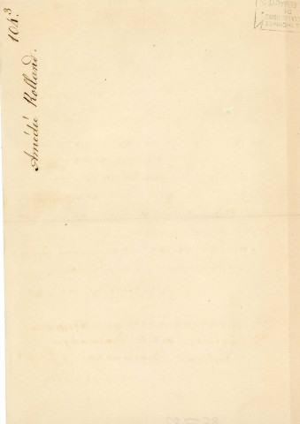 Lettre autographe signée de l'écrivain Amédée de Rolland à l'acteur Adolphe Laferrière (sd) .