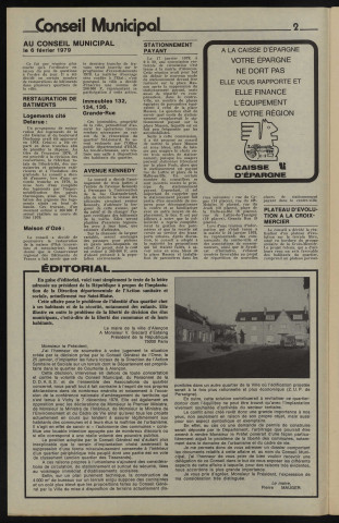Alençon Notre Cité, journal d'information municipale et districale n°19 (février 1979).