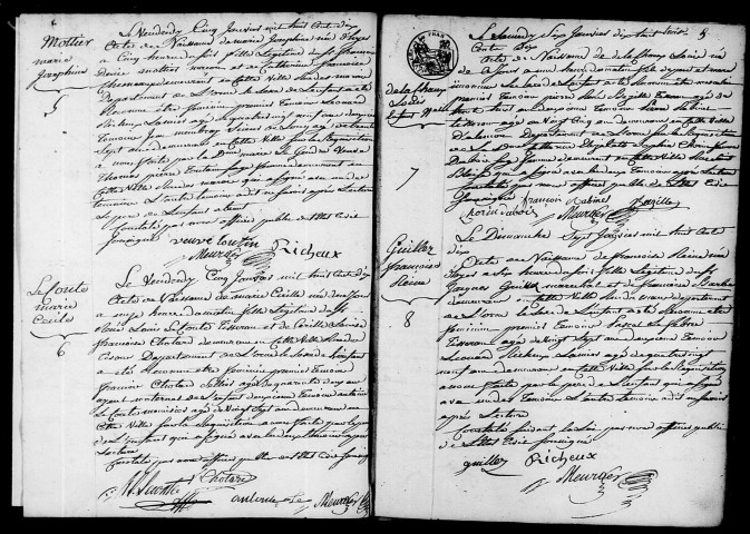 Registre des actes de naissance et adoption (1er janvier - 31 décembre 1810).