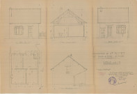 permis de construire n°13, Construction d'une maison d'habitation Impasse Boucher de Perthes Alençon, (date de décision : 1938), (auteur du projet, architecte : MERCIER Robert).