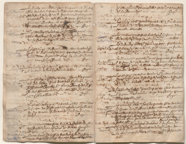 Paroisse Notre-Dame, registre des inhumations (3 avril 1658 - 13 juillet 1669).