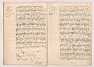 Acte de mariage de VÉTILLARD Anatole Constant veuf VIVIER et PERSEHAYE Louise Gérasime Charlotte (04 février 1909), Transcription d'un jugement de divorce de BESNARD et LEFROID (06 février 1909).