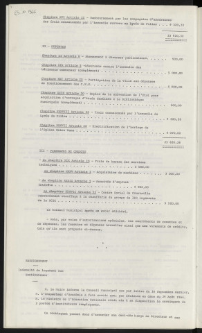 Autorisations spéciales, exercices 1966. Enseignement, indemnité de logement aux instituteurs, institutrices Mme MORANGE école Point du Jour, Mme GOYER école Emile Dupont.