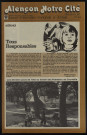 Alençon Notre Cité, journal d'information municipale et districale n°44 (octobre 1981).