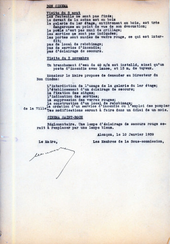 Eden Cinéma, plan du rez-de-chaussée (Besnard Bernadac,1/50, 26/08/1943).