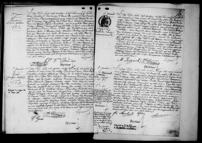 Registre des actes de naissance et adoption.