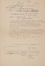 Déclaration de radiation n°28 d'une régratterie 51 rue Cazault tenue par la veuve JOUSSE suite à son décès (5 janvier 1921) (reprise du compte par FERON Charles).
