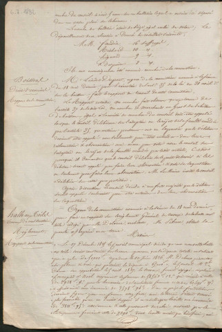 Registre des délibérations du conseil municipal (06 juillet 1832 - 26 mars 1836).