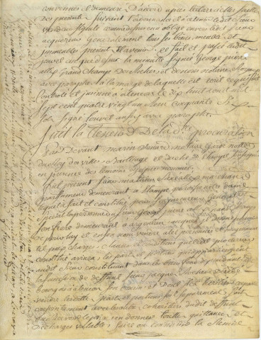 Contrat de vente entre le Sieur Mathieu René Allix et Jean Desroches, d'une partie de la maison sise 45-47 rue Cazault (14 aout 1781).